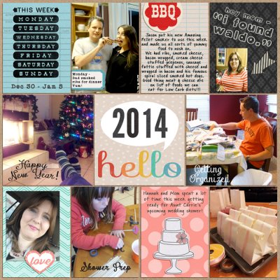 Project Life 2014 - Week 1 Left