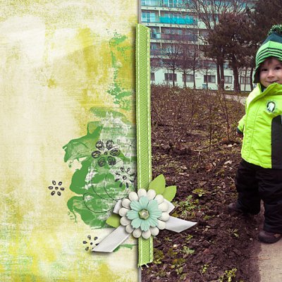Winter in green