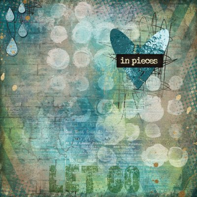 in pieces