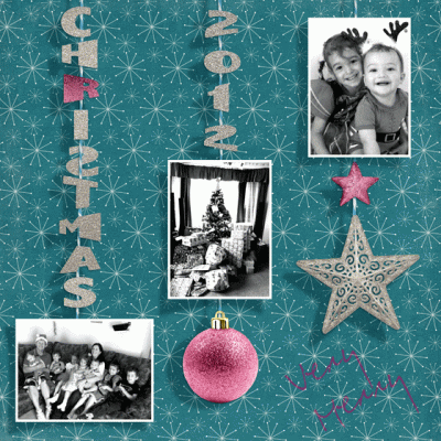 Christmas 2012 - Scraplift your first layout challenge