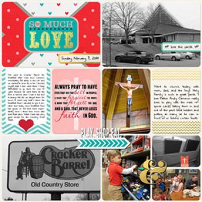 Project Life 2014 (week 6, day 7): So Much Love