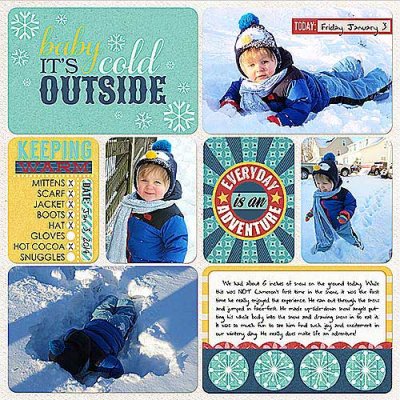 Project Life 2014 (Week 1, Day 3, Page 2): First half of the
