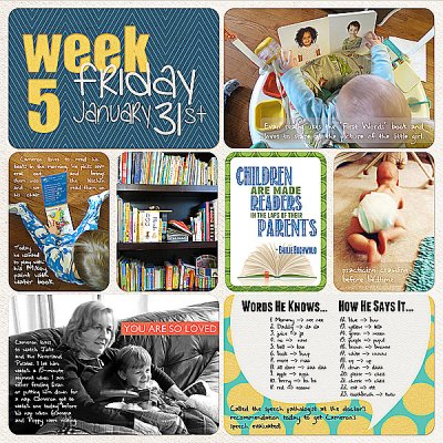 Project Life (week 5, day 5): Reading and Words He Knows