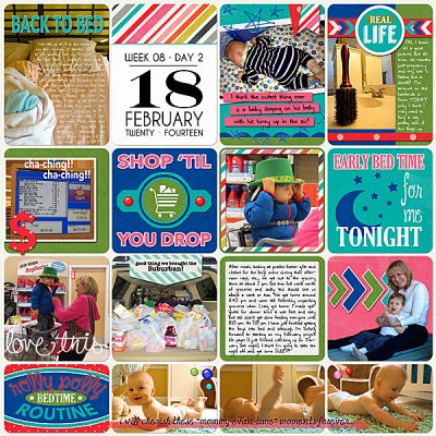 Project Life 2014 (Week 8, Day 1): Shop 'Til You Drop