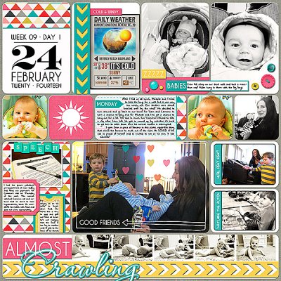Project Life 2014 (Week 9, Day 1): Impromptu Playdate