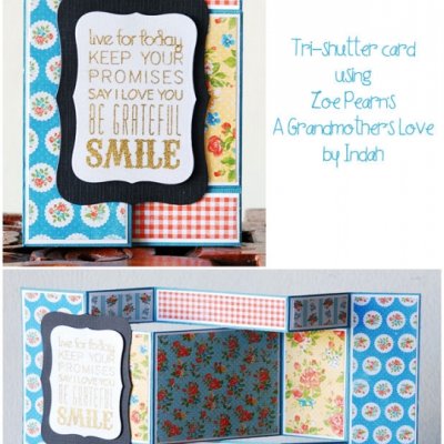 Pretty Tri-Shutter Card