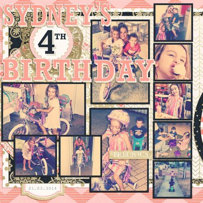 4th Birthday Page 1
