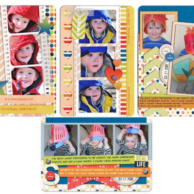 Knights and Playground Journal Cards