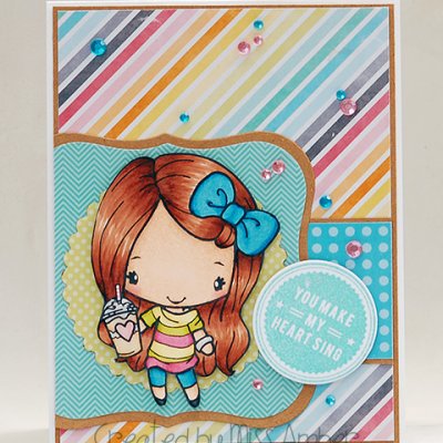 Frappe Girl Card