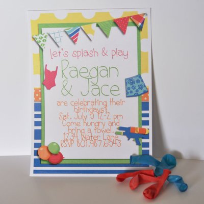 Water Party Invite
