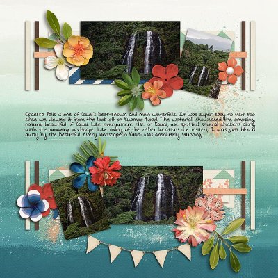 Opaekaa Falls (right)