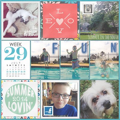 Project Life 2014 Week 29 Left