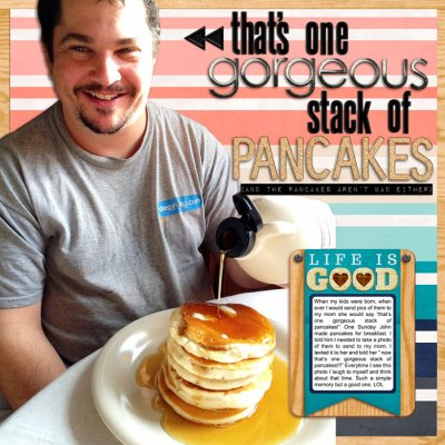 gorgeous stack of pancakes