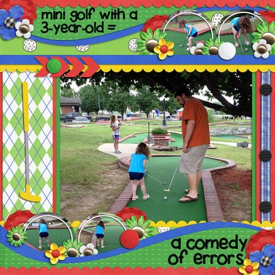 Mini Golf with a 3-Year-Old = a Comedy of Errors