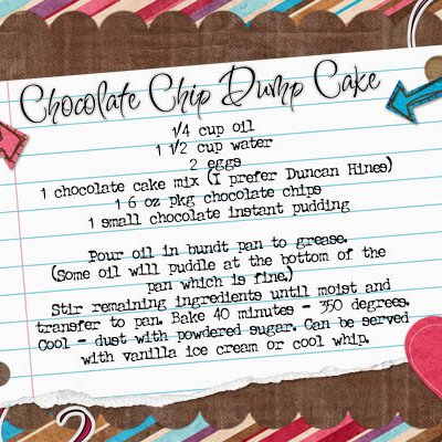 Chocolate Chip Dump Cake