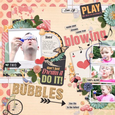 blowing bubbles