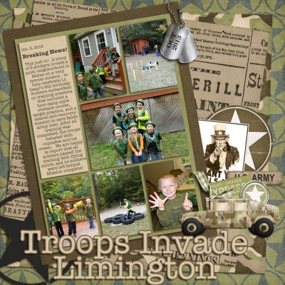 Troops Invade Limington