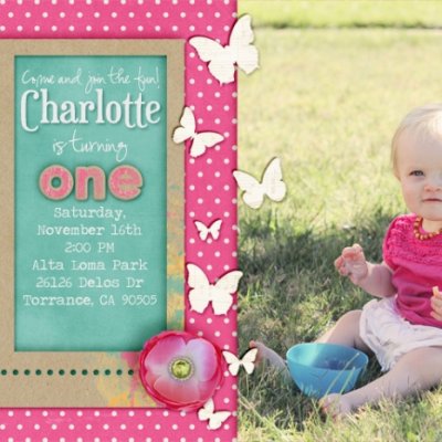 First Birthday Party Invite