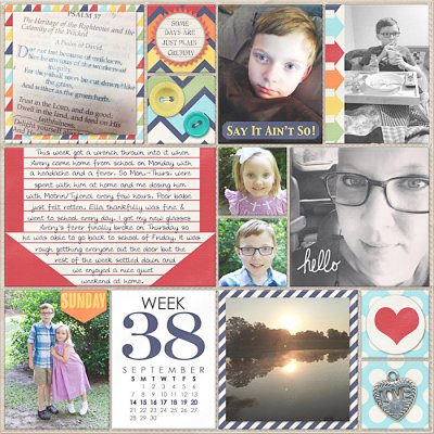 Project Life 2014 Week 38 Left