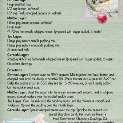 Layered Pudding Dessert