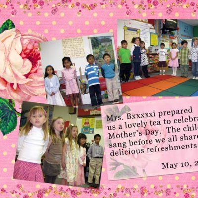 Mom's Day tea - 2