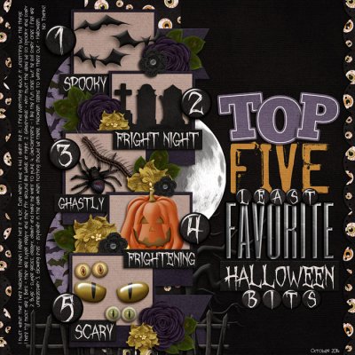 Top 5 Least Favourite Halloween Bits