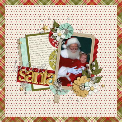 Allie and Santa