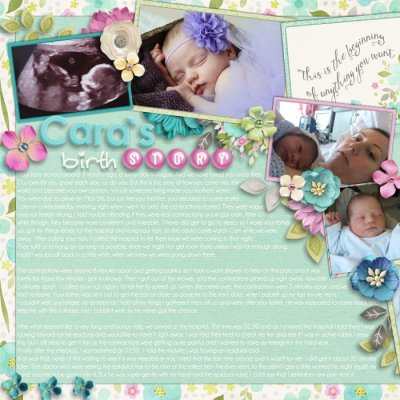 Cara's birth story (left)