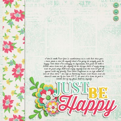 Just Be Happy - This Year I'm going to challenge