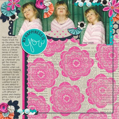 My Happiness is You - flip a template challenge