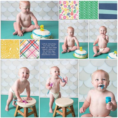 Brantley's Cake Smash (left)