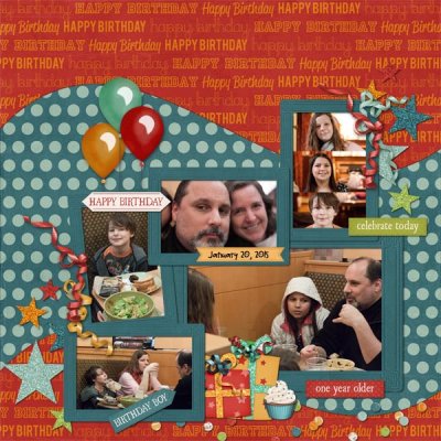 Journal Only with Word Strips - Happy Birthday Robert