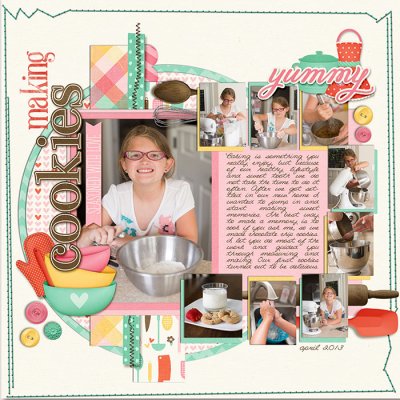 making cookies