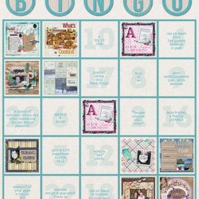 January Bingo Card