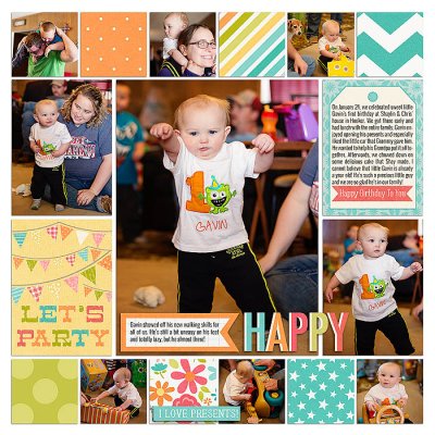 Gavin's First Birthday (left)