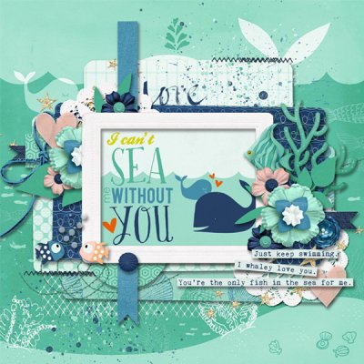 Bingo March Nr17: 'Create a photoless page: Sea Love'