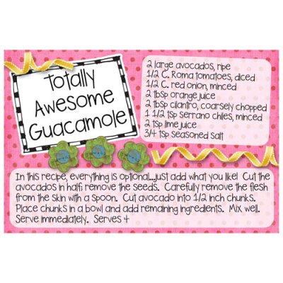 Guac Recipe for Penny's Recipe Swap