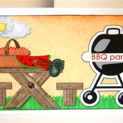 BBQ Party Invite Card
