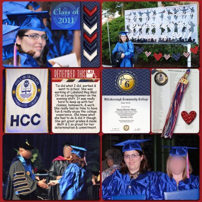 She's a graduate (community college) R side