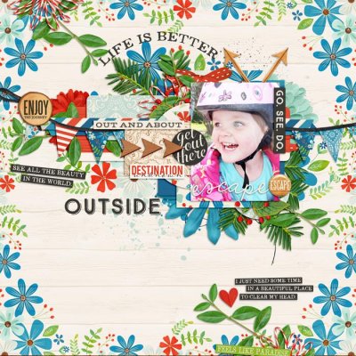 Outside