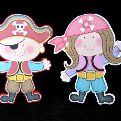 Pirate shaped cards