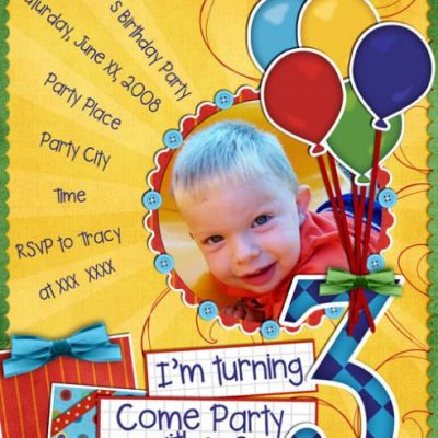 3rd Birthday Invitation