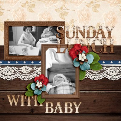 Sunday lunch with baby