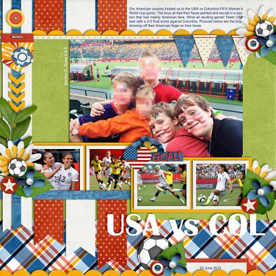 USA vs Columbia FIFA Women's World Cup 2015