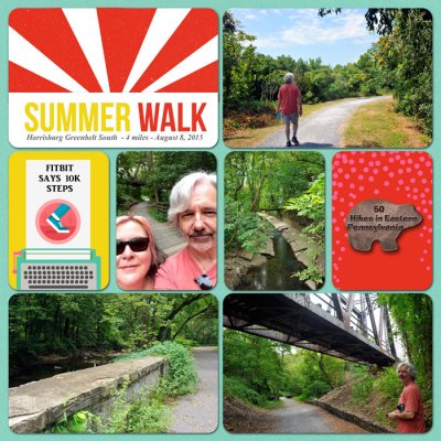 Summer Walk - Harrisburg Greenbelt - page left