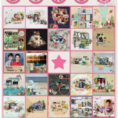 August Bingo card
