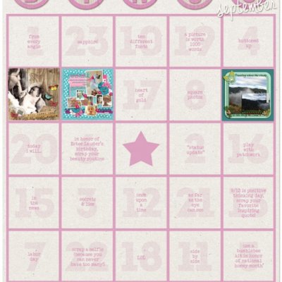 Bingo Card for September