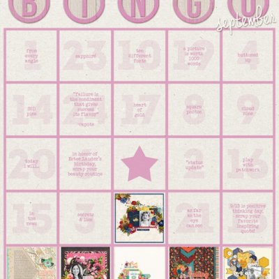 September Bingo Card