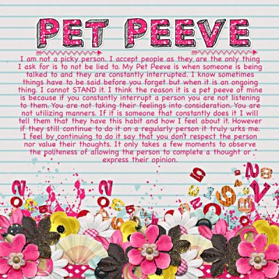 Bingo - Notepaper - Pet Peeve