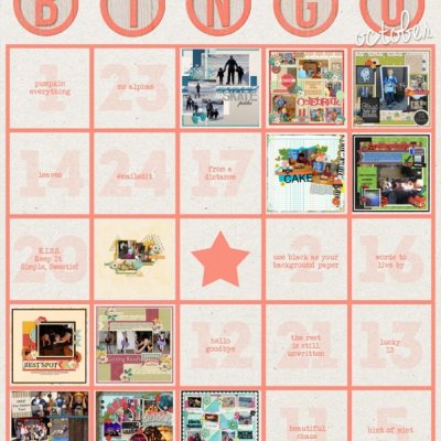October Bingo Card